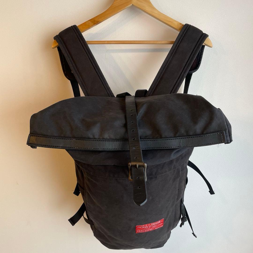 filson バッグ　リュック　バックパック　ロールトップ　ブライドルレザー