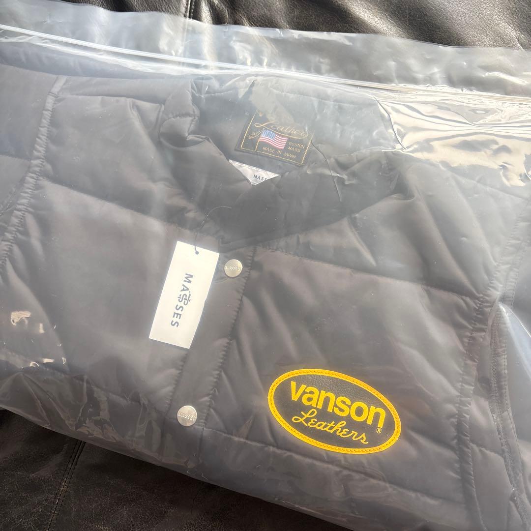 新品　VANSON×MASSES NYLON VEST