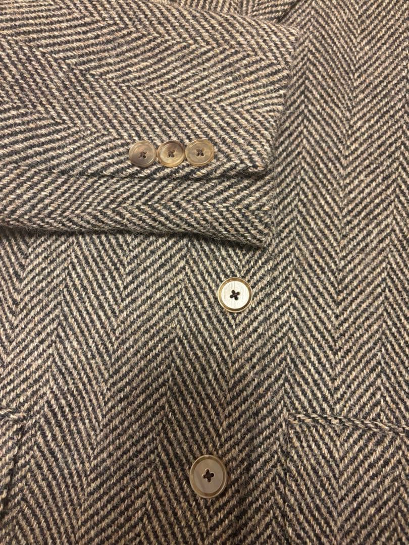 ジャケット・アウター AURALEE LAMA SHETLAND WOOL TWEED JACKET