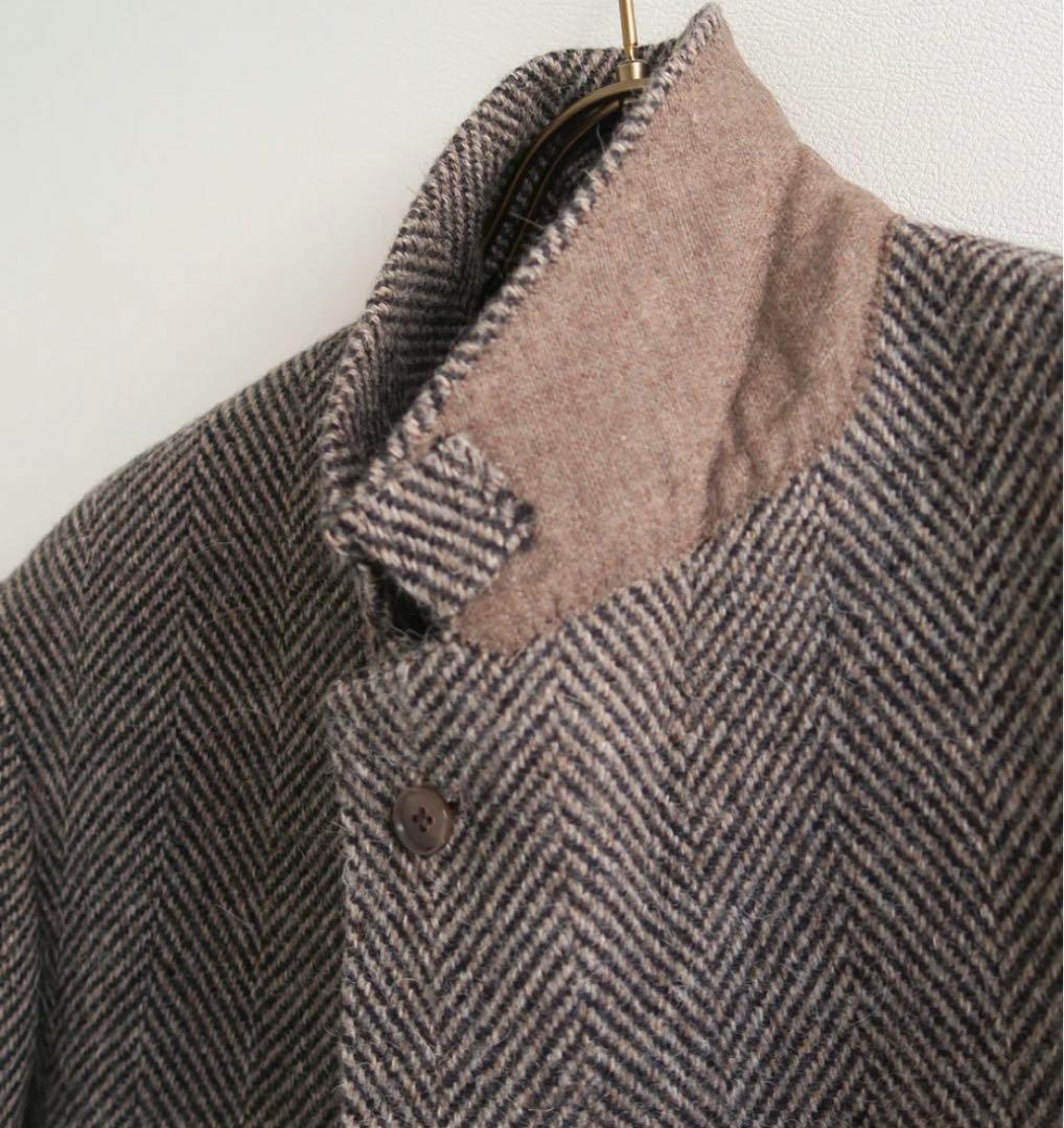 ジャケット・アウター AURALEE LAMA SHETLAND WOOL TWEED JACKET