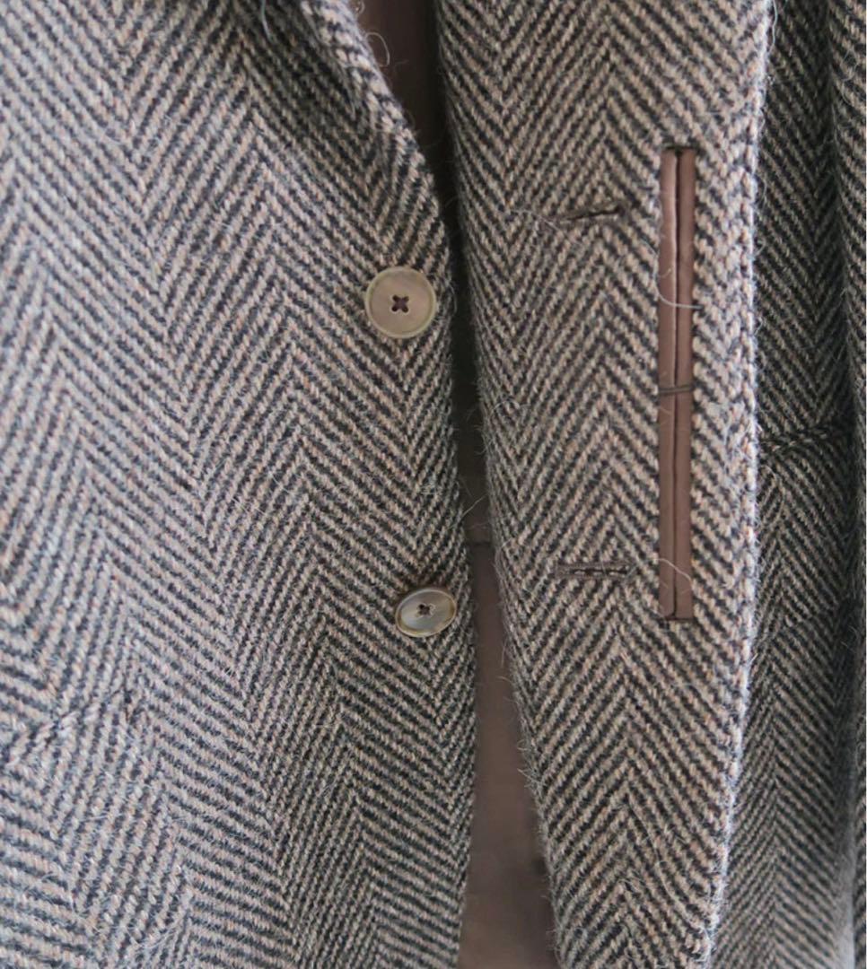 ジャケット・アウター AURALEE LAMA SHETLAND WOOL TWEED JACKET