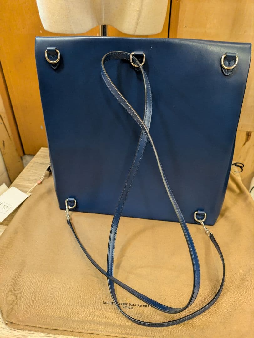 未使用近　ゴールデングース　本革　リュック　ショルダー　カジュアル 5way