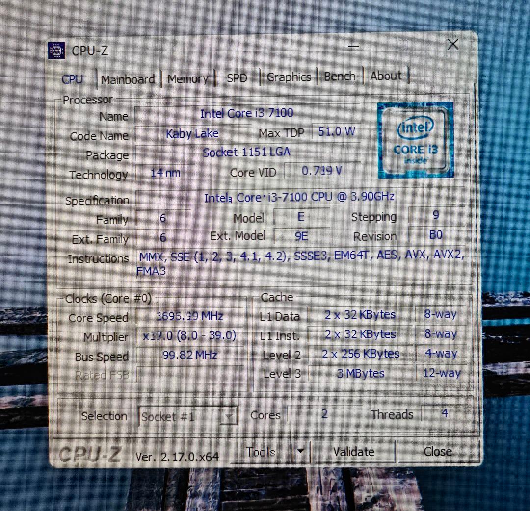 Dell Inspiron デスクトップPC Core i3-7100