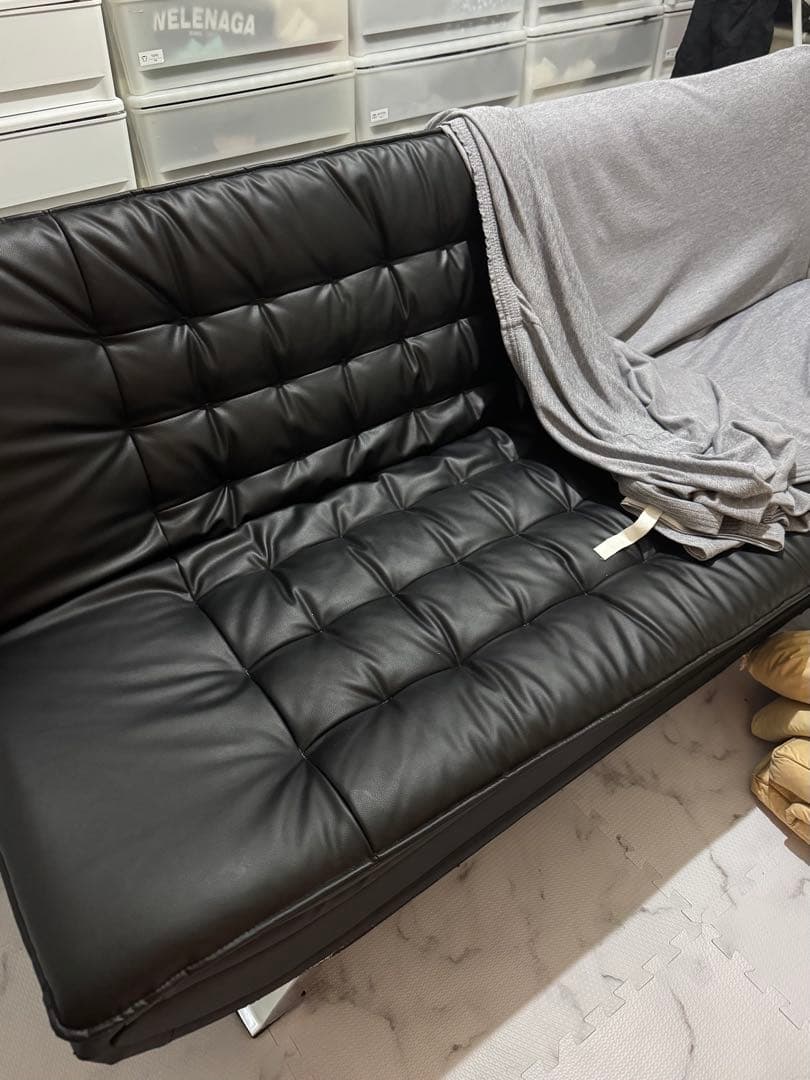 nao　ニトリ Nシールド ロック ソファーベッド 3人掛け l字