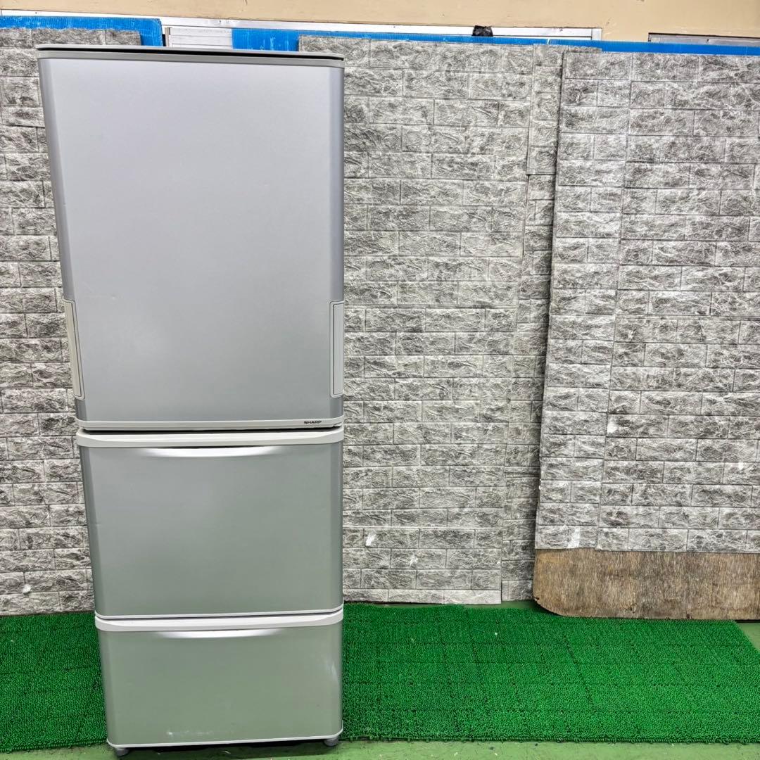 580 シャープ　大型冷蔵庫　350L 300L強　小型　家庭用　どっちもドア