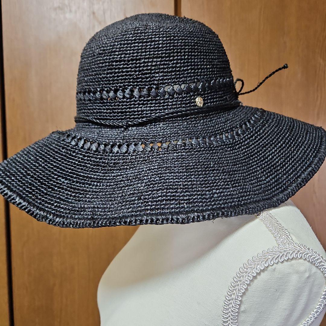 HELEN KAMINSKI（ヘレン カミンスキー）ラフィア　ツバ広　ハット　黒