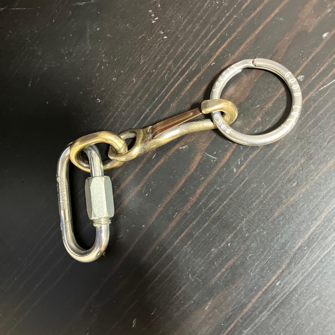 ヴィンテージフランス製カラビナ　north＆juddナスカン使用　キーチェーン！