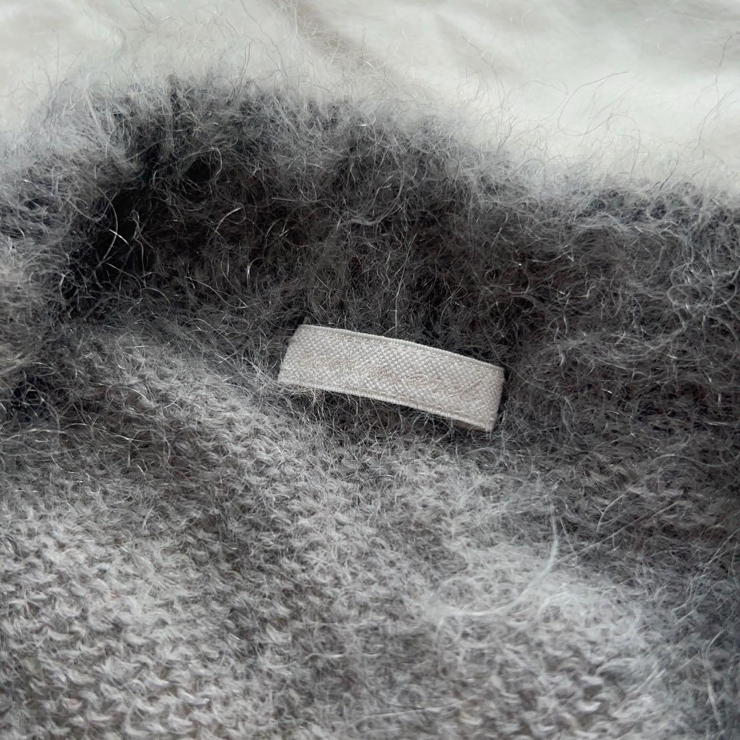 com·arch コムアーチ モヘア混 ニット　ベスト グレー 日本製