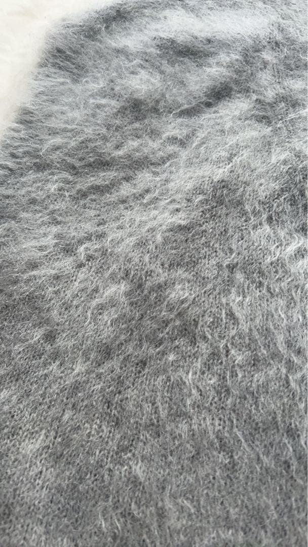 com·arch コムアーチ モヘア混 ニット　ベスト グレー 日本製