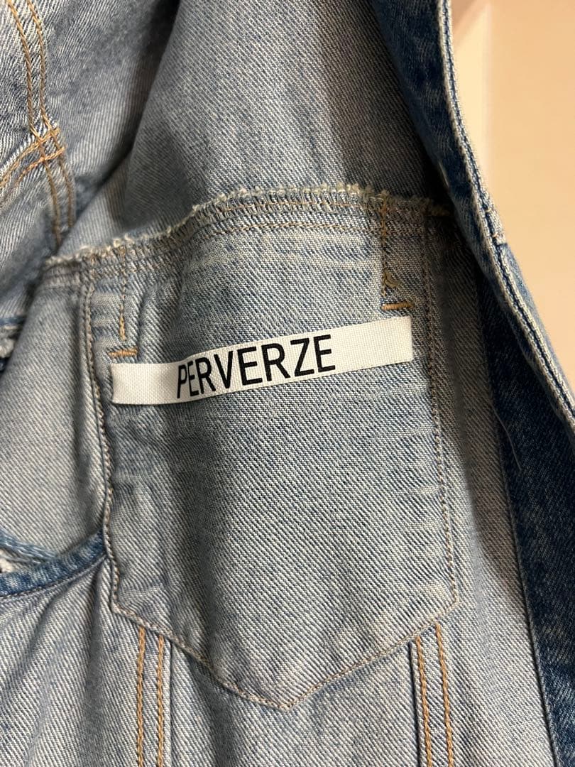 ジャケット・アウター PERVERZE cover wide denim jacket