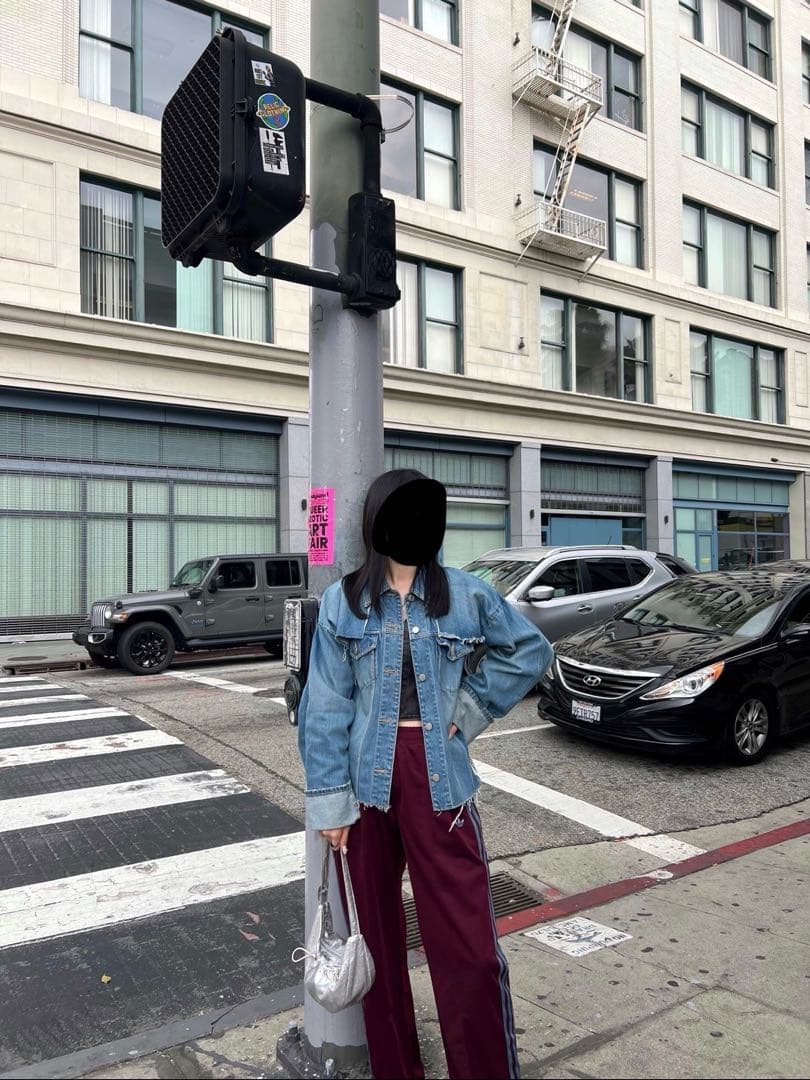 ジャケット・アウター PERVERZE cover wide denim jacket