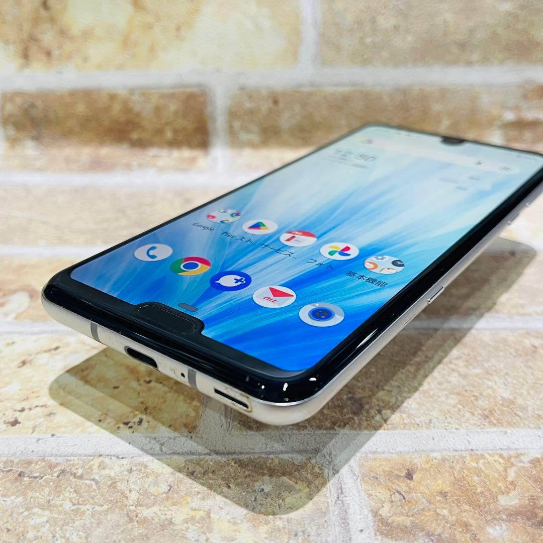 SIMフリー AQUOS R3 128GB プラチナホワイト 電池良好