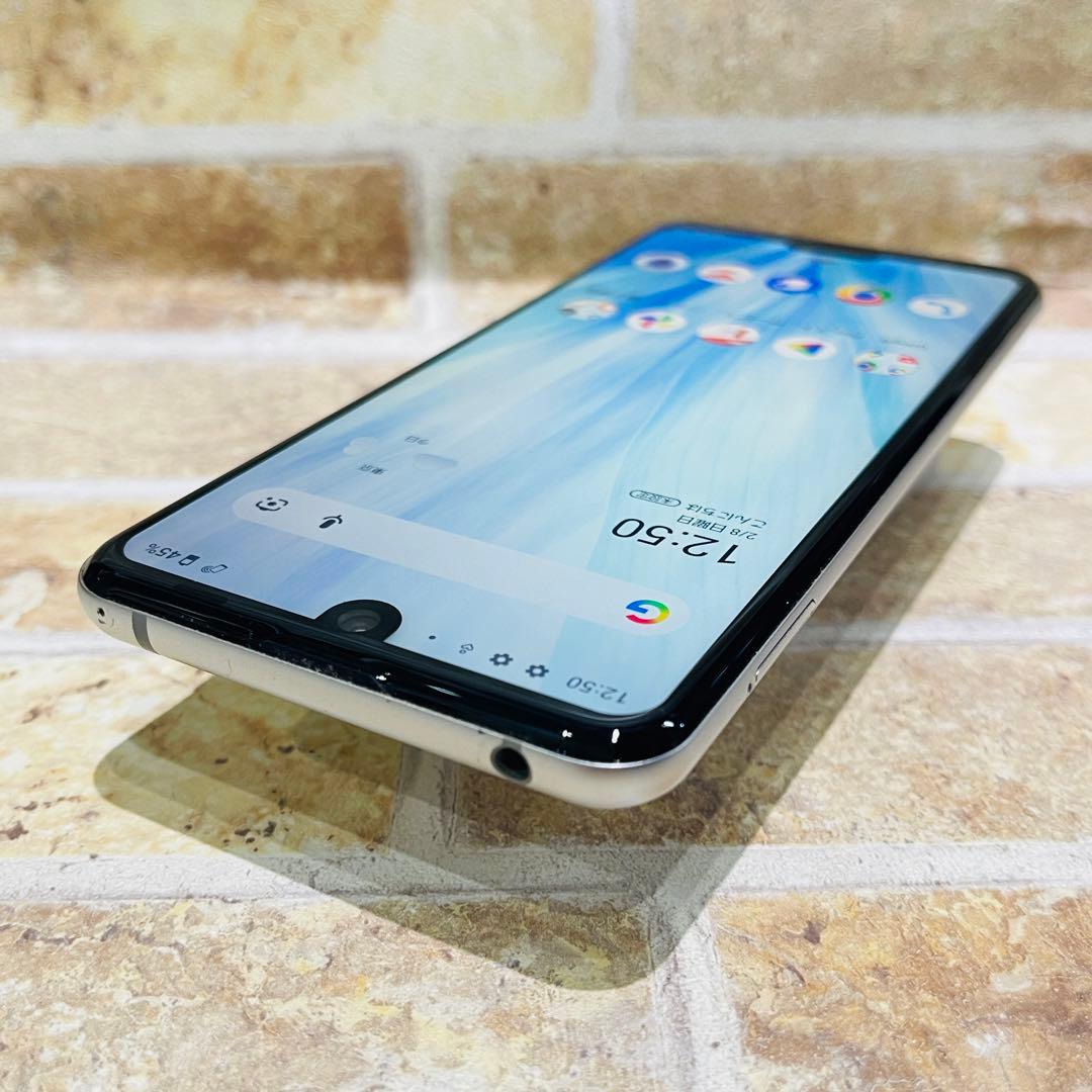 SIMフリー AQUOS R3 128GB プラチナホワイト 電池良好