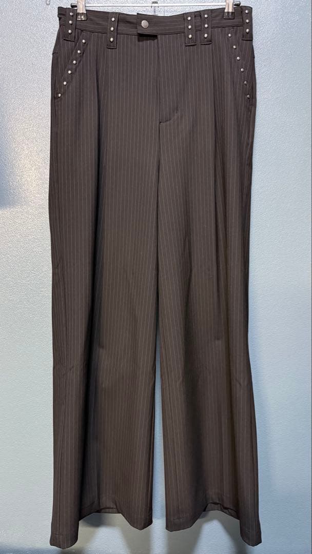 【ANDER HUNK】　Studs Design Baggy Slacks M