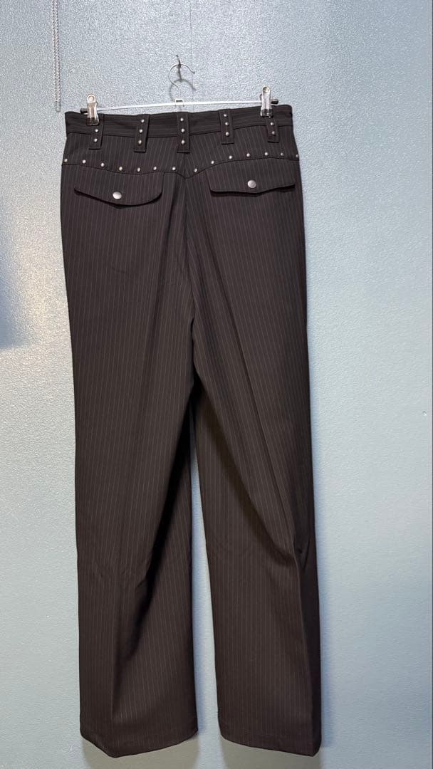 【ANDER HUNK】　Studs Design Baggy Slacks M