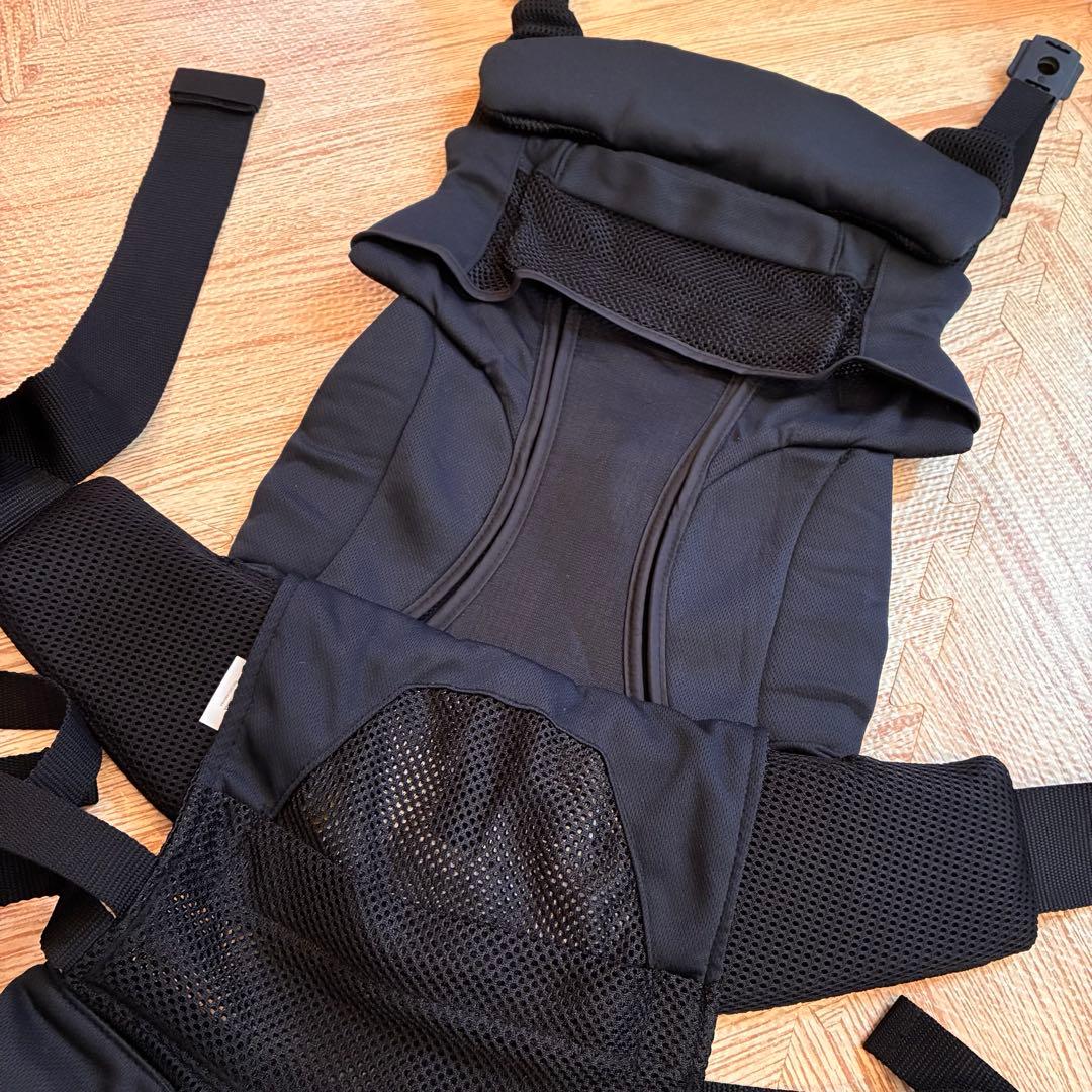 【箱付き】Aprica ラクリス ブラック 抱っこ紐 アップリカ おんぶ紐