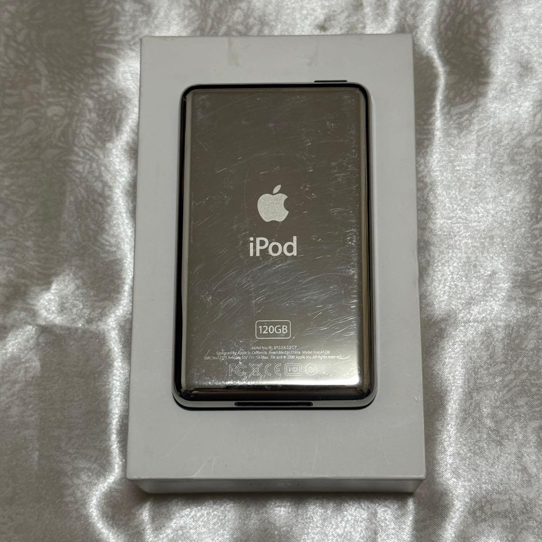 「美品」Apple iPod Classic 120GB ブラック　箱付き
