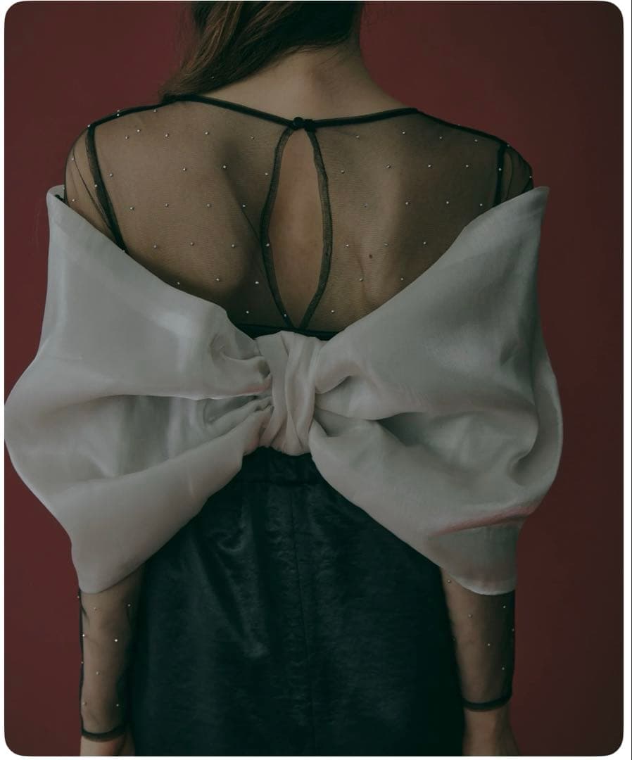 ecmile リボン タイトドレス