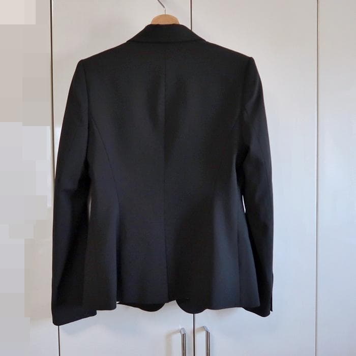Anne ウールのテーラードジャケット■黒■size8・М■