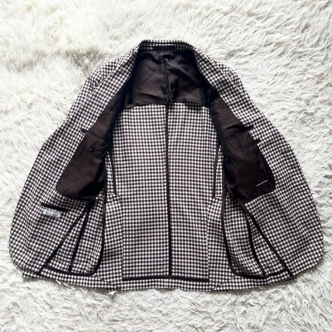 <極美品>TAGLIATORE ピーノレラリオ ウールシルク ジャケット 48