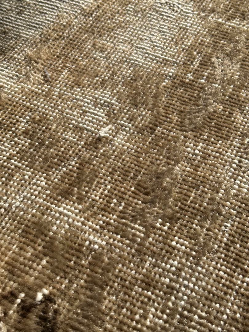 レア　ニュートラルカラー　シャビーシック　オーバーダイ　トルコ ヴィンテージラグ