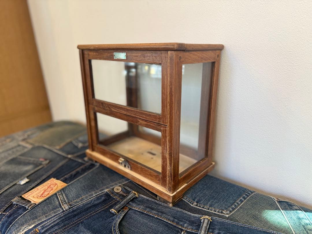 ※お値下げ※【展示品】ヴィンテージ 木製ガラスケース