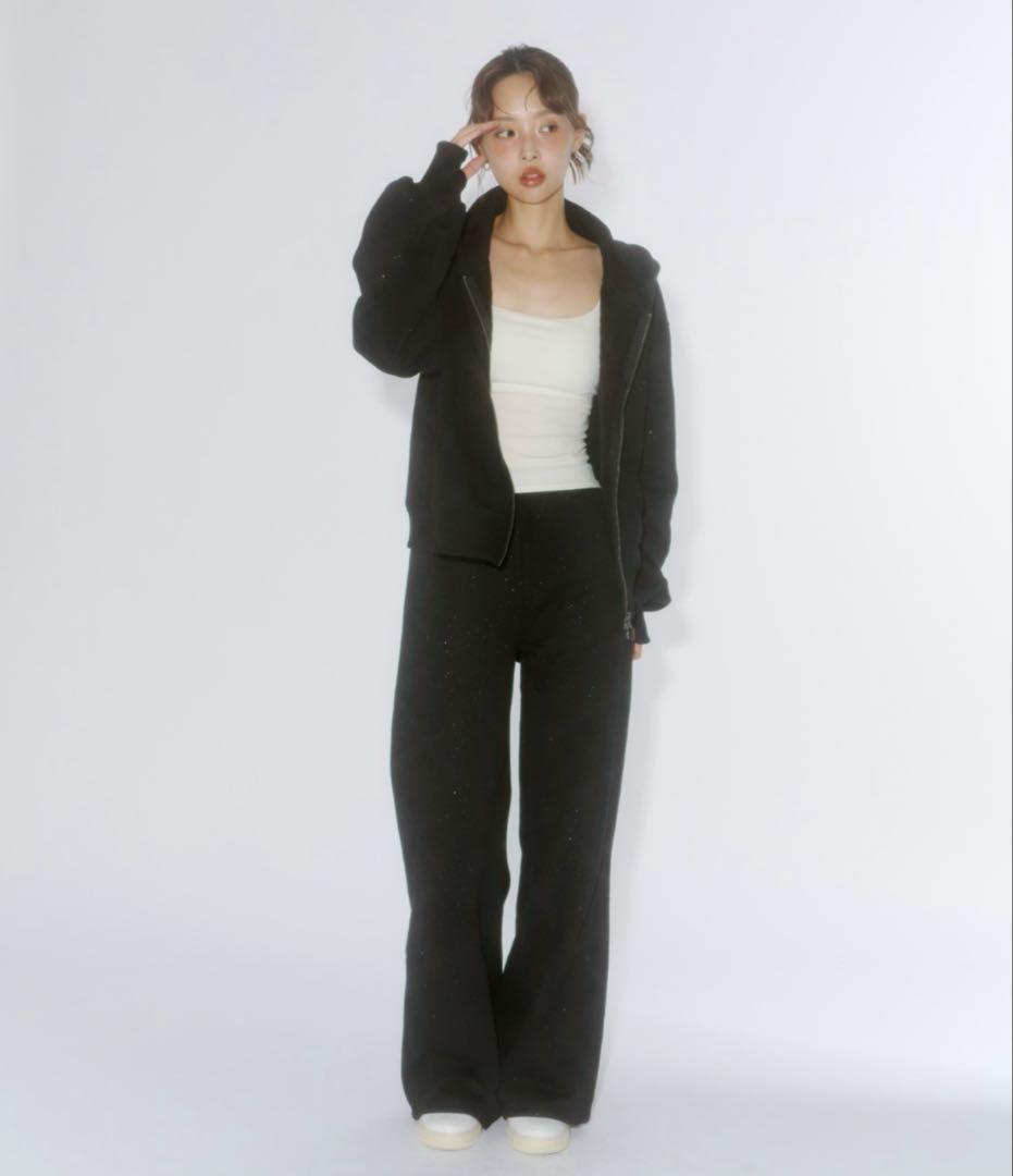 Lame coco セットアップ BLACK