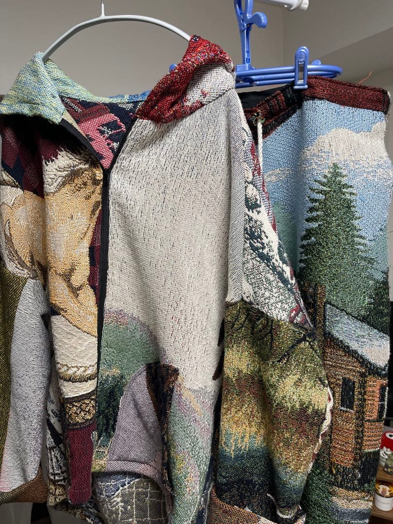 ラグリメイク　セットアップ(ジップパーカー×バギー)