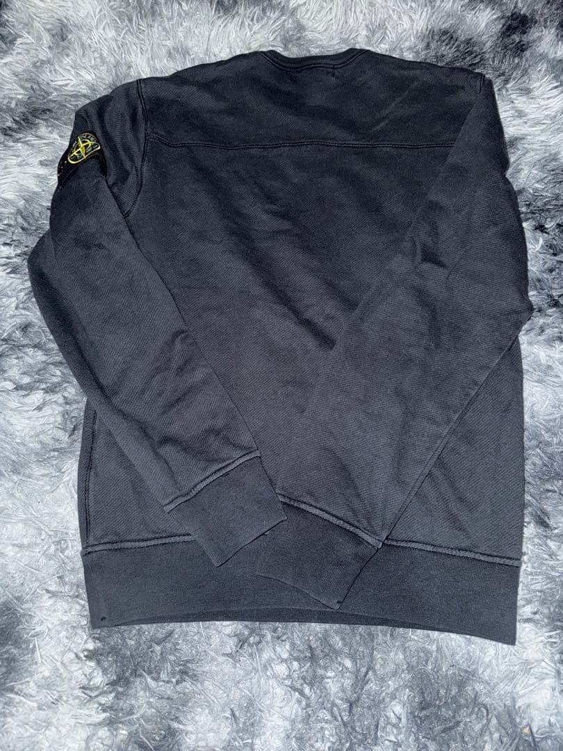 STONE  ブラック 長袖スウェット