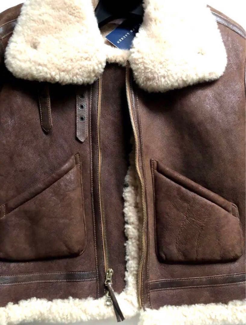 ラルフローレン　ムートン　シアリングジャケット