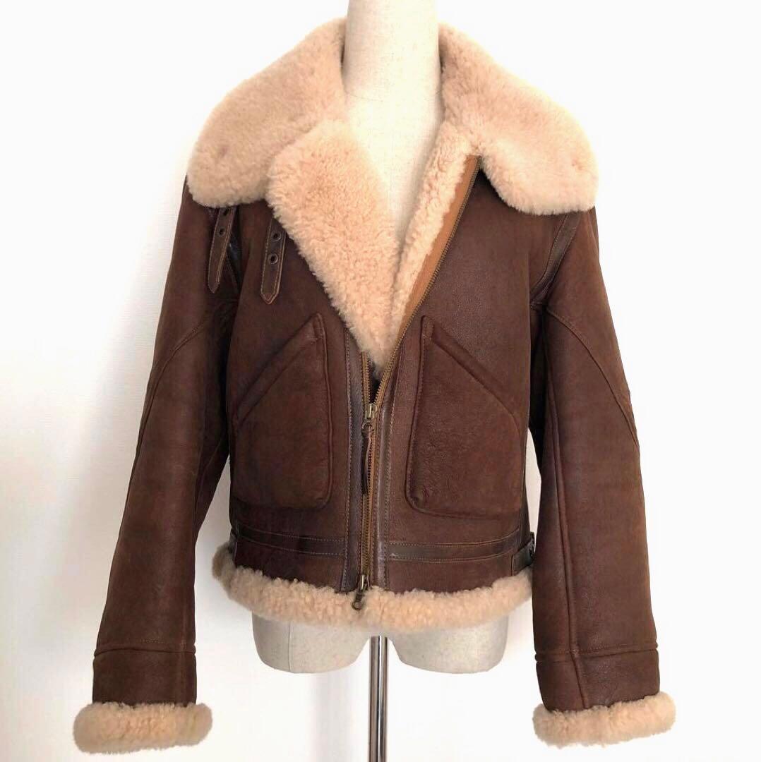 ラルフローレン　ムートン　シアリングジャケット