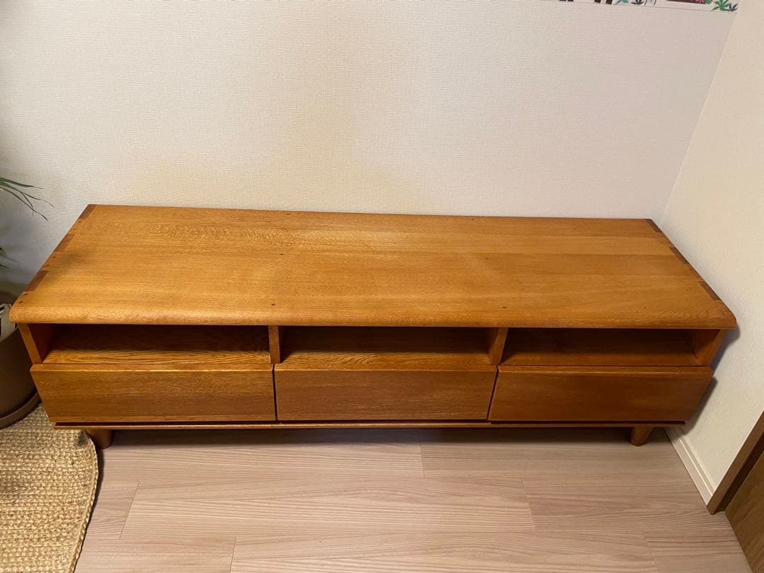 木製引き出し付きテレビ台 約150cm