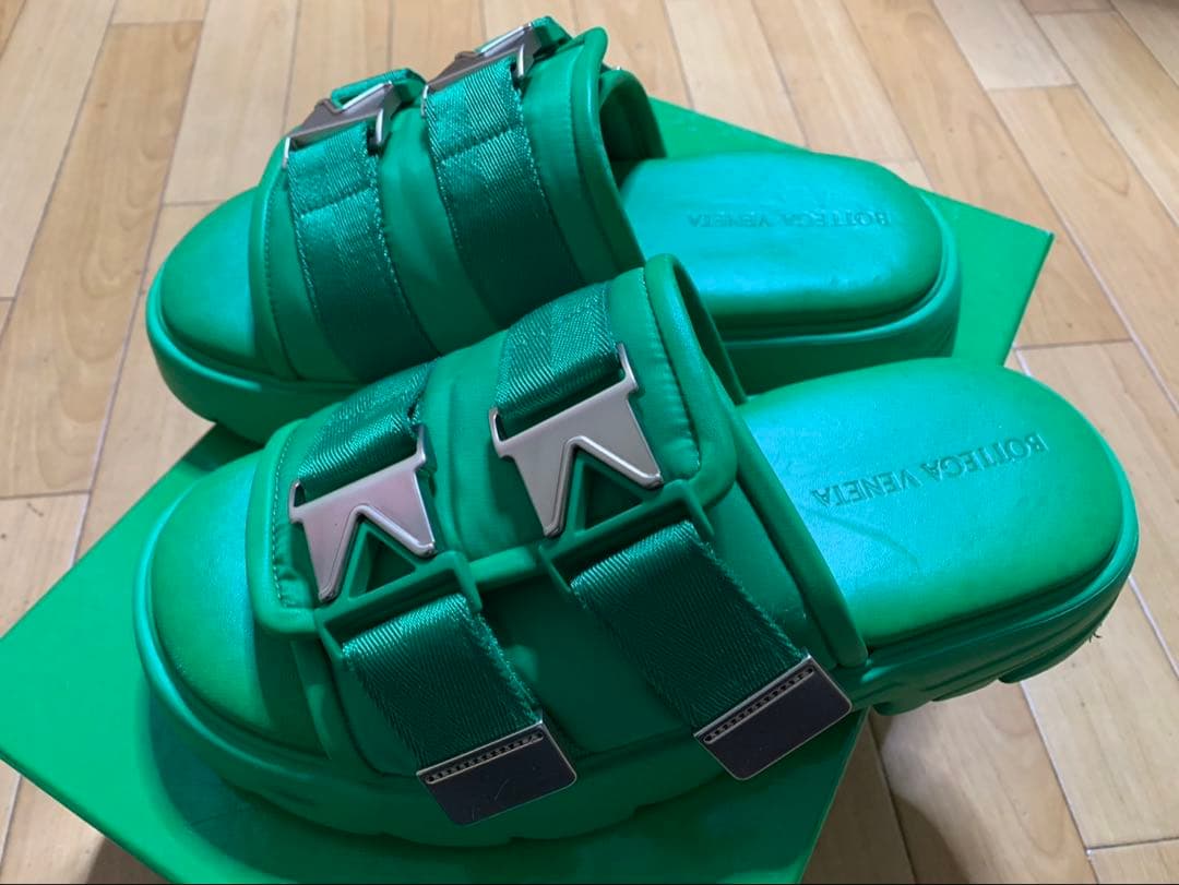 BOTTEGA VENETA ダブルバックル フラッシュサンダル 41