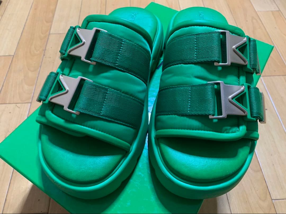 BOTTEGA VENETA ダブルバックル フラッシュサンダル 41