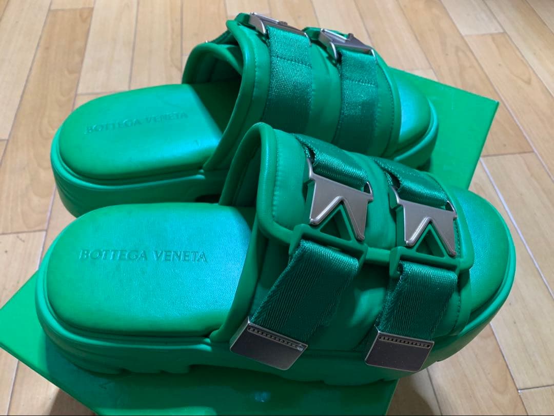 BOTTEGA VENETA ダブルバックル フラッシュサンダル 41