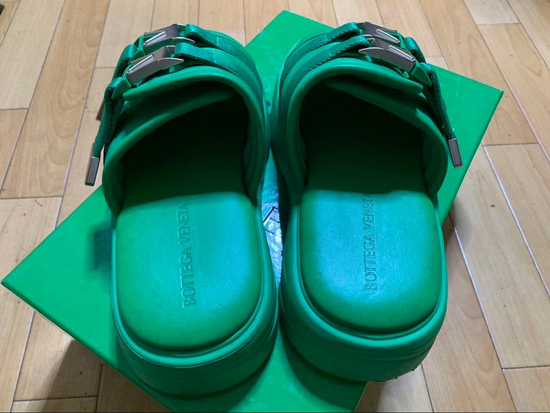 BOTTEGA VENETA ダブルバックル フラッシュサンダル 41