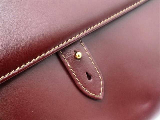 [2989]　美品ですが　＊カルティエ＊　マストライン　レザー　クラッチバック