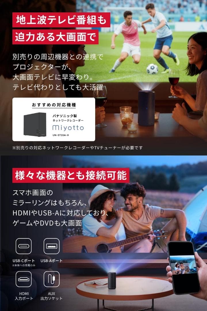 Nebula Capsule 3 ANKER モバイルプロジェクター　アンカー