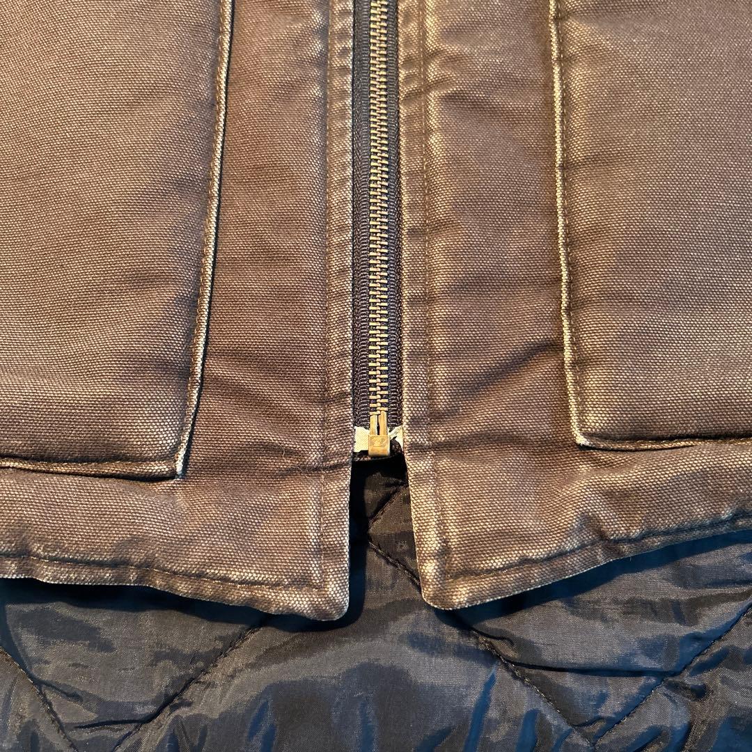 Carhartt Duck Vest カーハート ダックベスト ブラウン XL