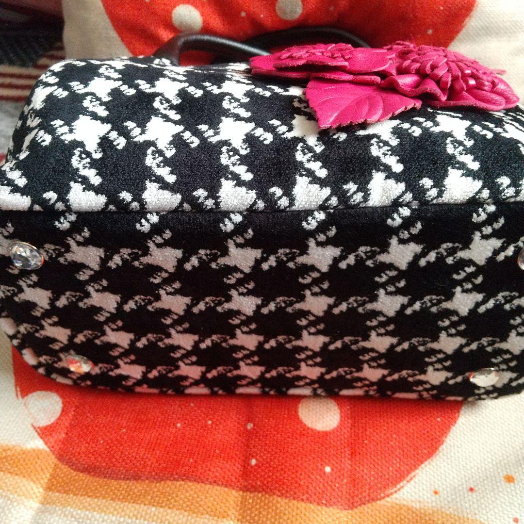 Think Bee! ハウンドトゥース柄ショルダーバッグ