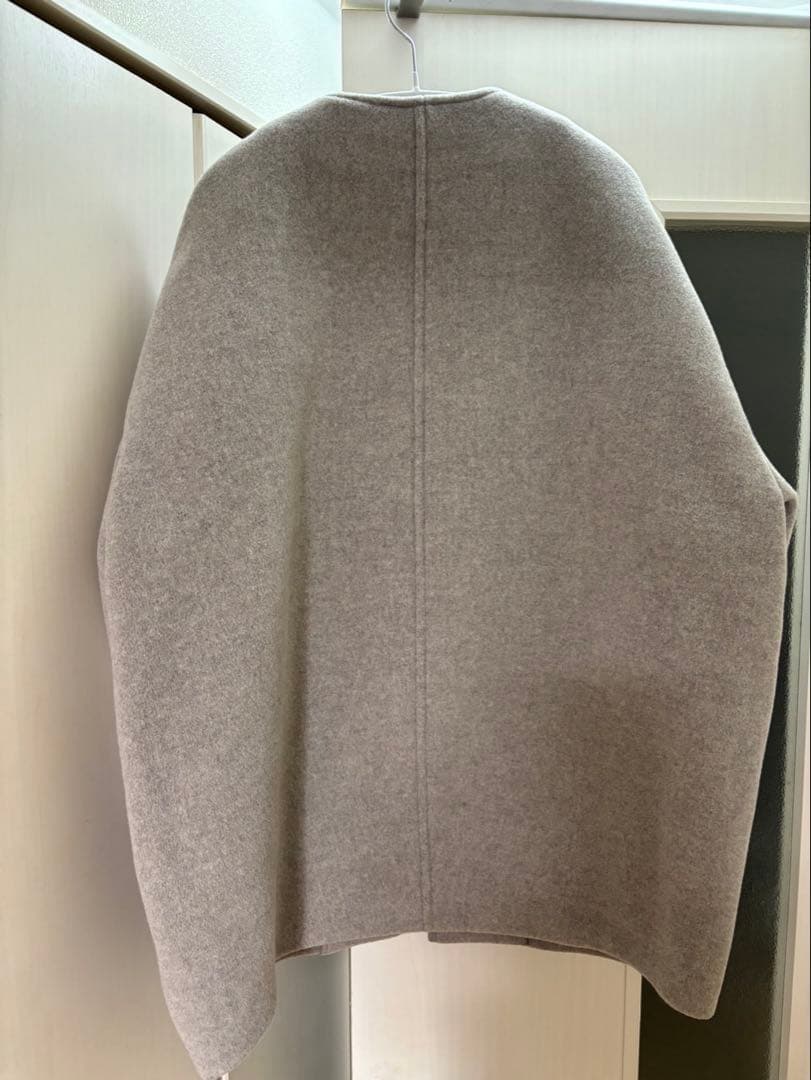 NOBLE MTRカラーレスジップショートコート ベージュ