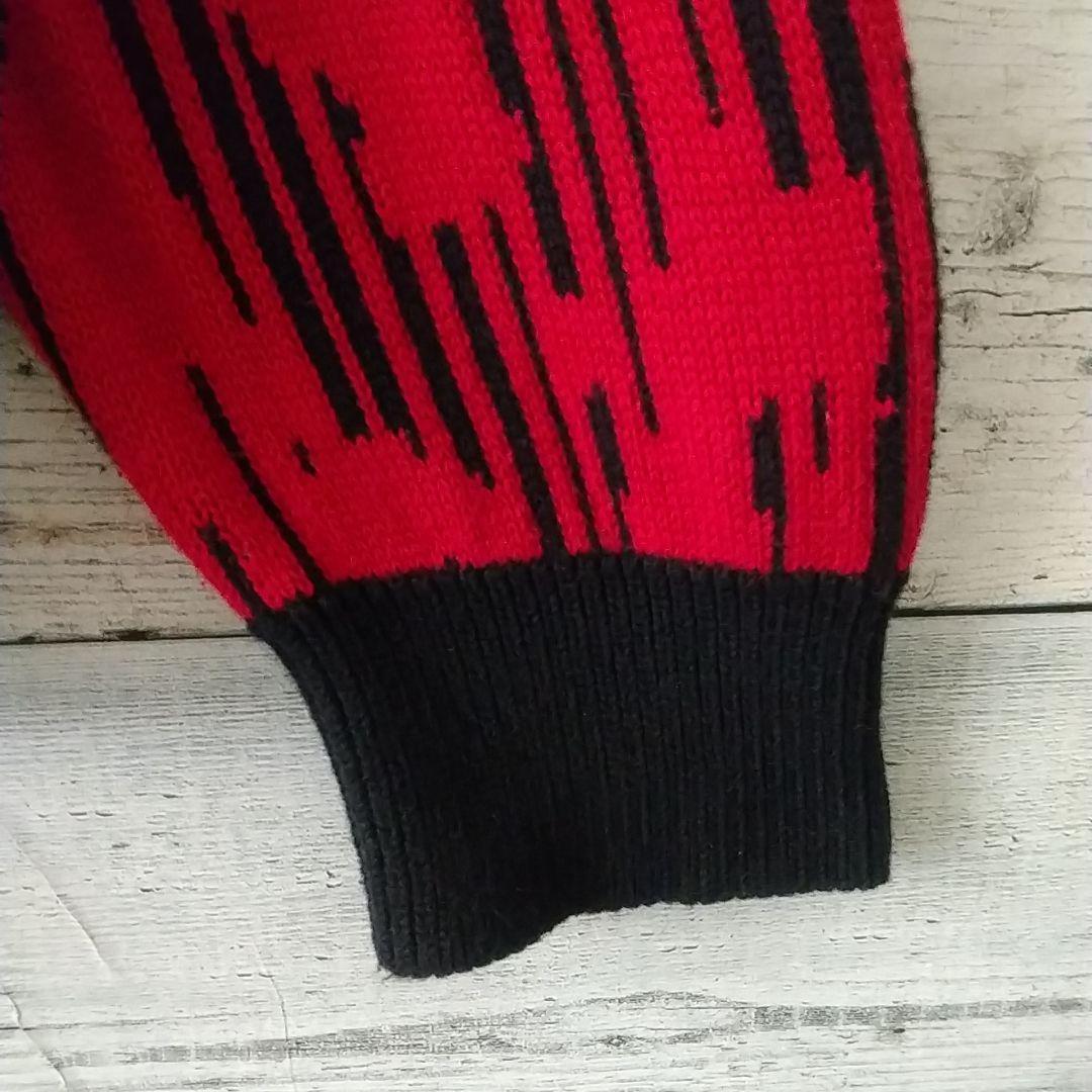 激レアデザイン☆ヒューゴボス クマ ベアー 総柄 ニット XL