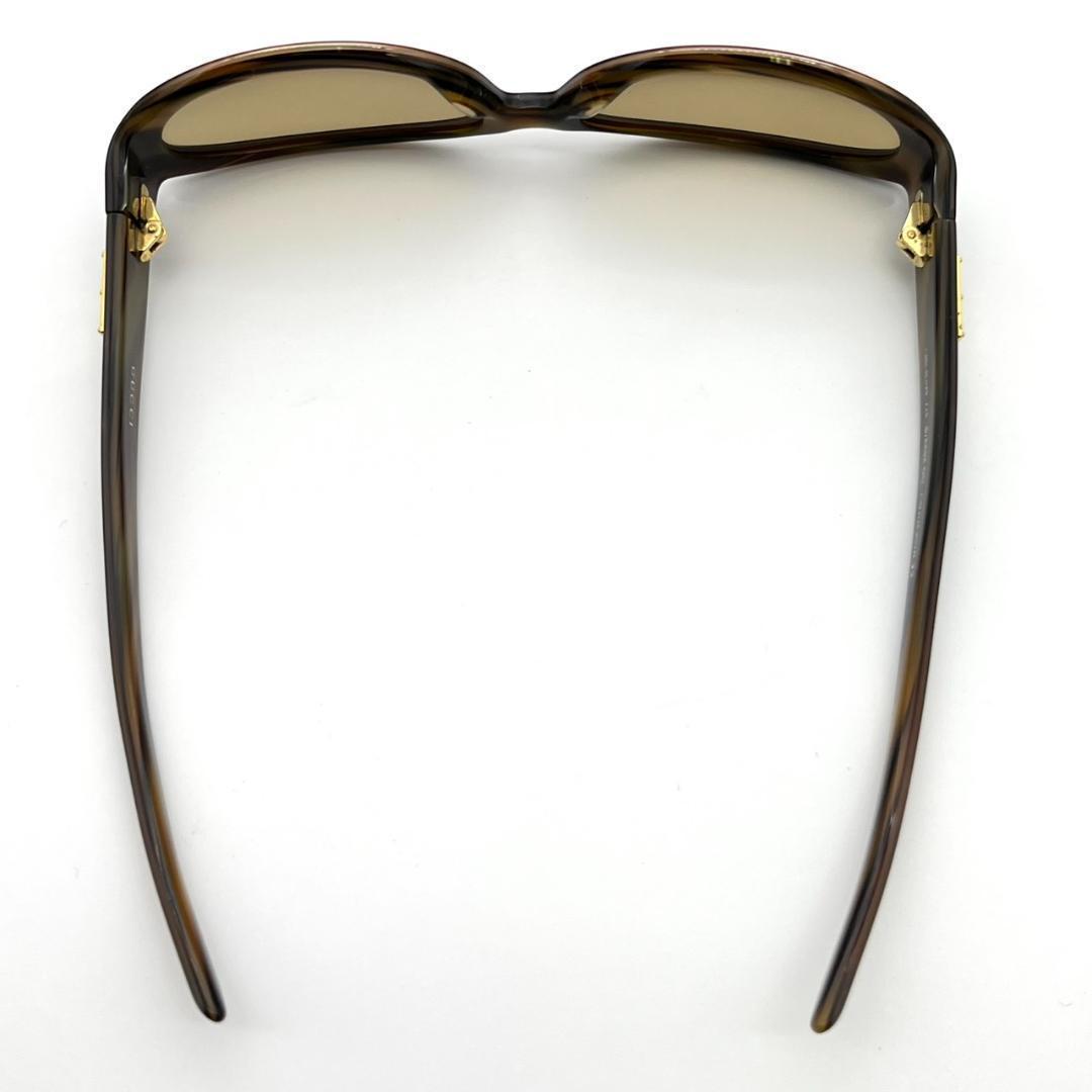 美品 GUCCI サングラス べっ甲 度無し Gロゴ ゴールド金具 GG2522