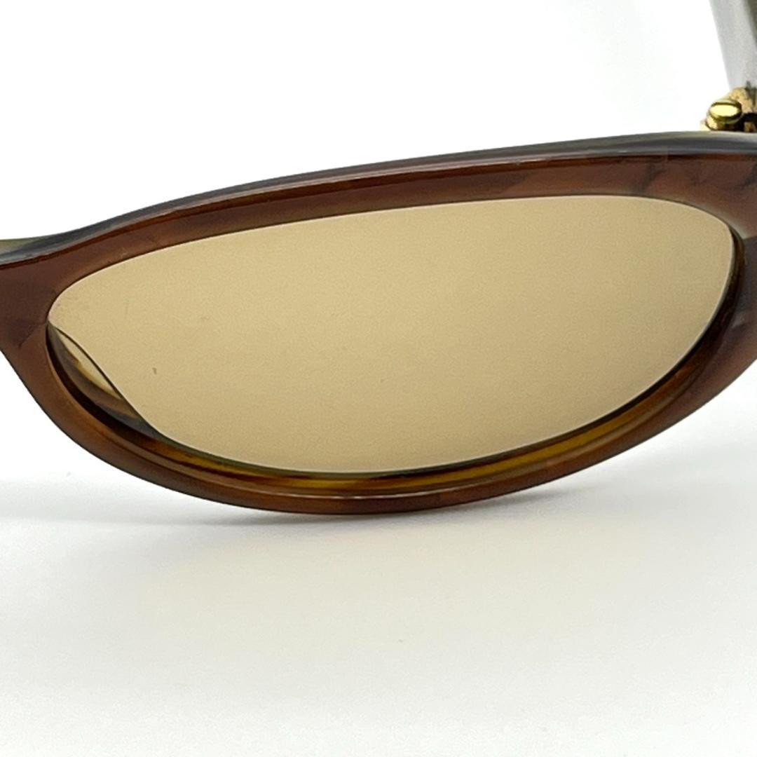 美品 GUCCI サングラス べっ甲 度無し Gロゴ ゴールド金具 GG2522