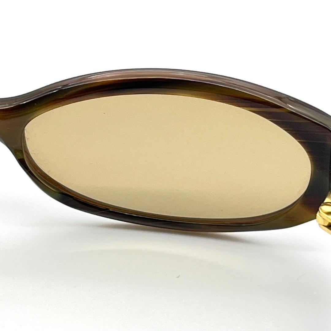 美品 GUCCI サングラス べっ甲 度無し Gロゴ ゴールド金具 GG2522