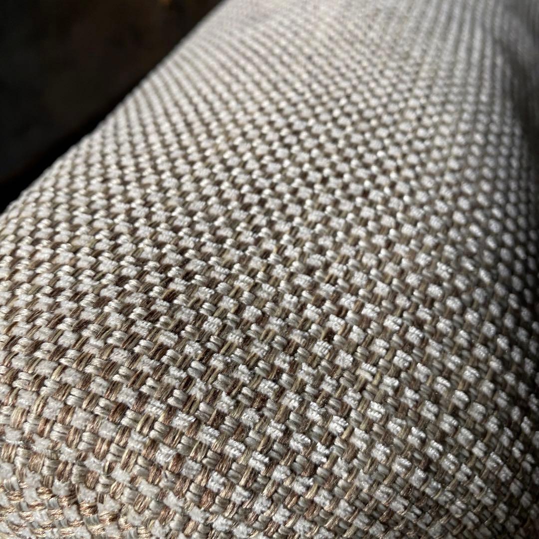 首都圏送無料〜　10万 ゆったり座れるアームレスソファ　３シーター　ベージュ