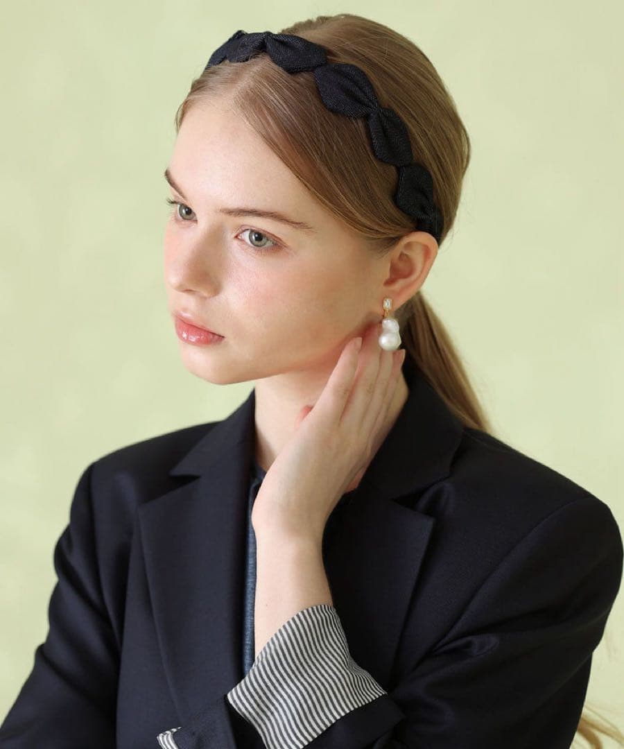 ✨美品✨ Jennifer Ouellette デニムリボンヘッドバンド