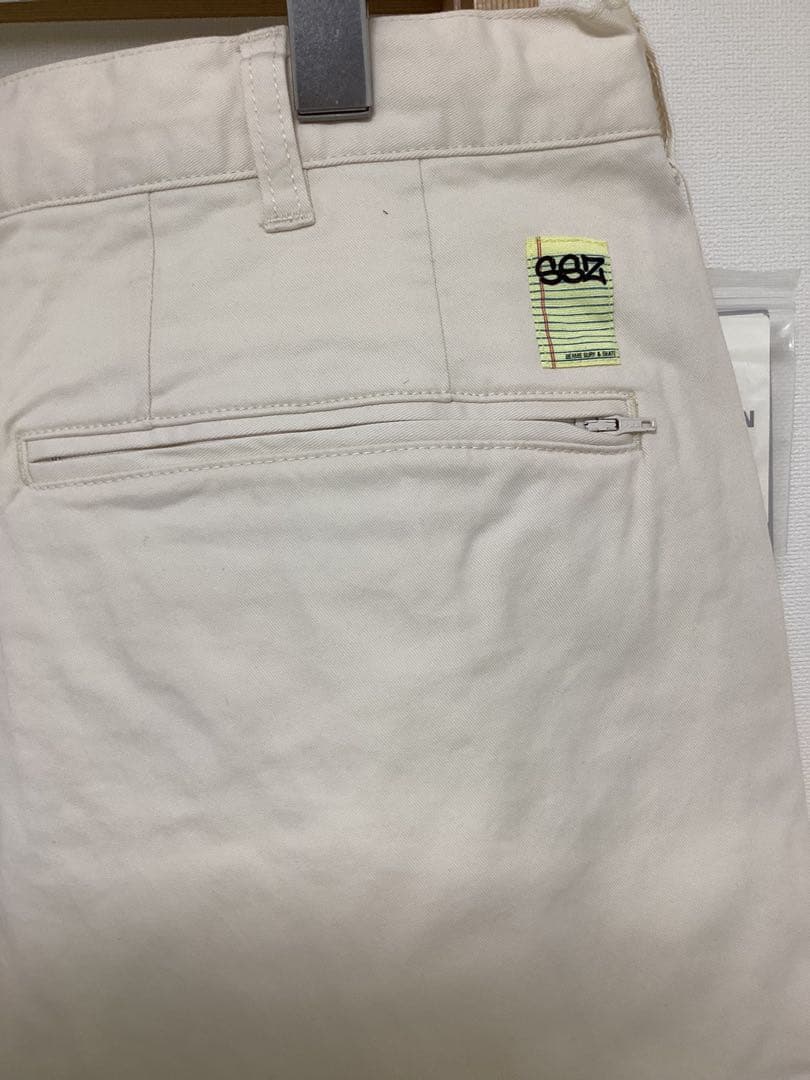 Beams SSZ BILL CHINO PANTS ホワイト Lサイズ