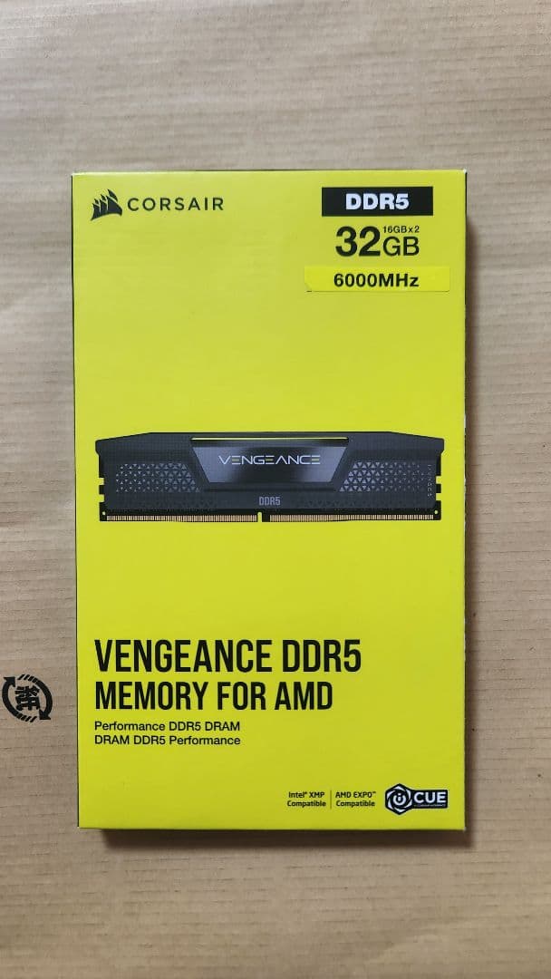 CORSAIR DDR5-6000 32GB 16GB×2枚　for AMD