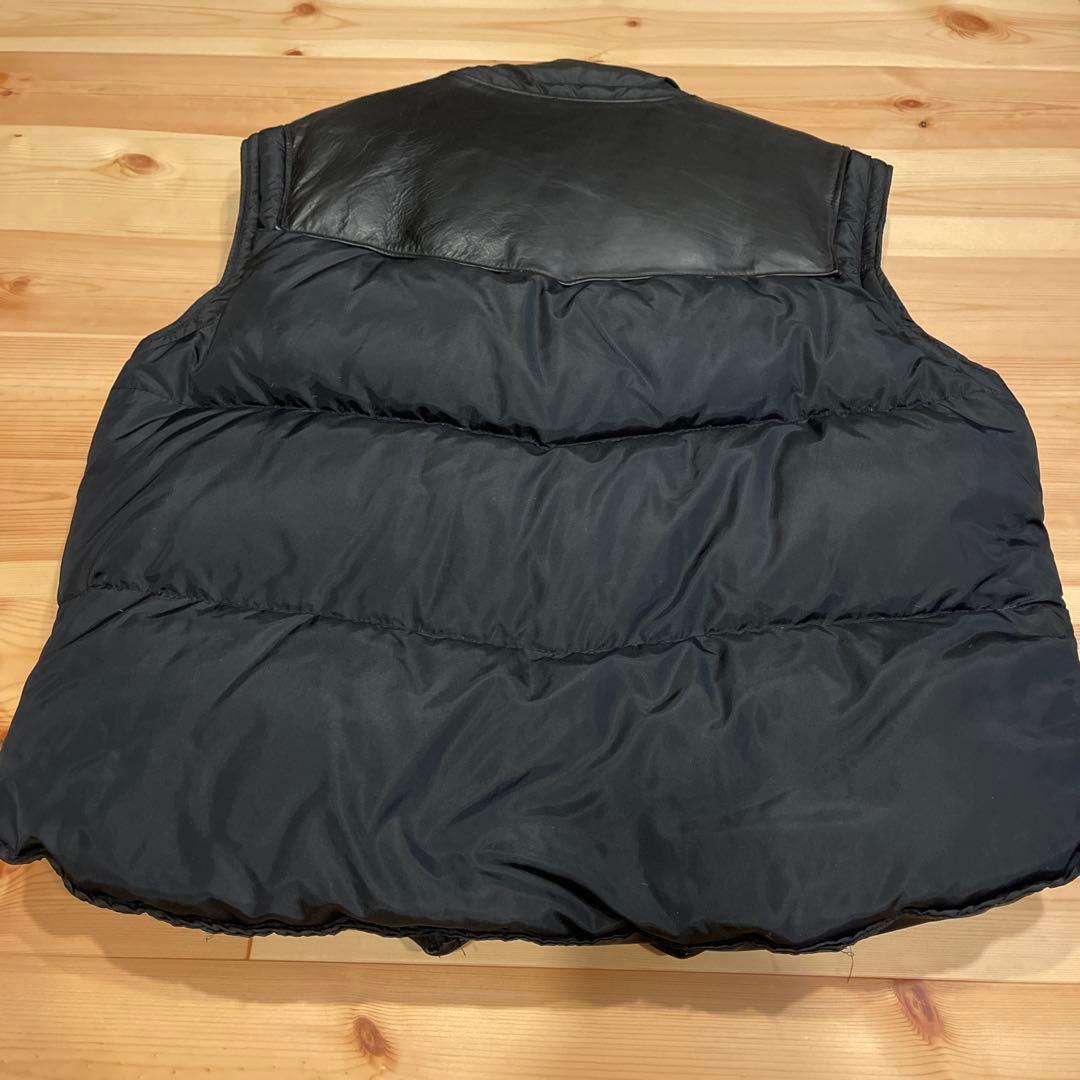 ショット　レザーベストパフィージャケット　USA製 80s XL〜XXL
